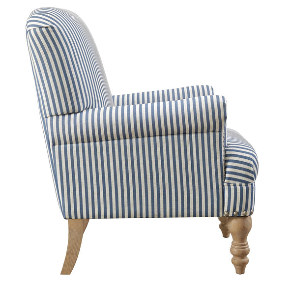 Jaya Accent Chair - Blue Stripe