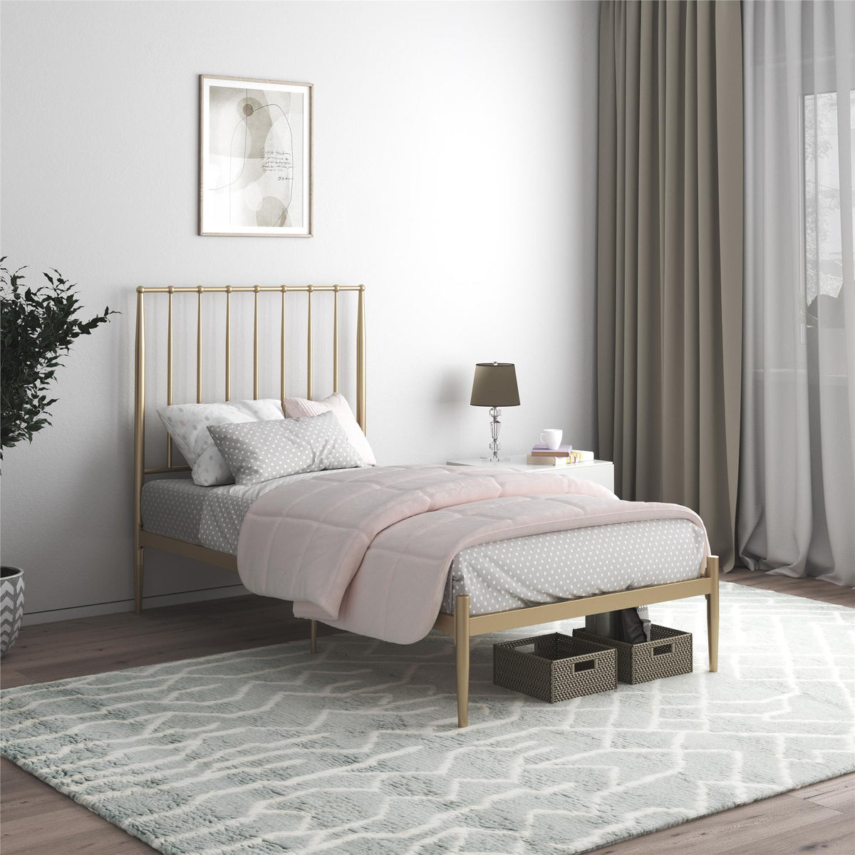 Dhp gisel shop modern metal bed