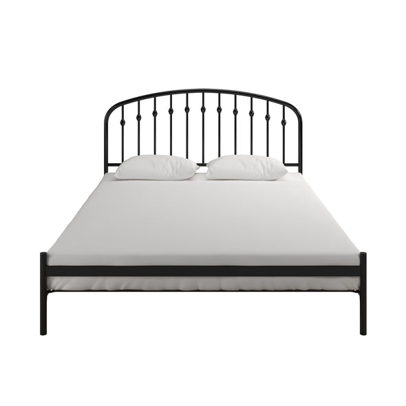 Narla Metal Platform Bed Frame - Black - Queen