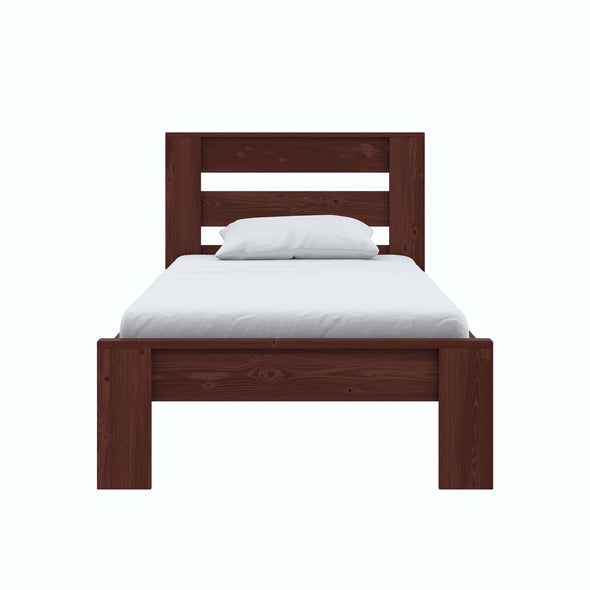 Jaymee Kids' Wood Platform Bed Frame - Deep Walnut - Twin