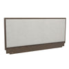 Cologne Tool-Less Upholstered Wood Headboard - Walnut - Queen