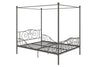 Canopy Metal Bed Frame - Pewter - Full