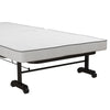 Folding Guest Bed With Memory Foam - Black - N/A