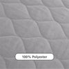 DHP Dana 6 Inch Quilted Twin Mattress with Removable Cover and Thermobonded Polyester Fill, Gray - Gray - Twin