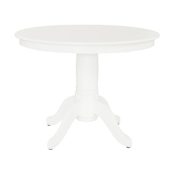 Aubrey 5-Piece Traditional Pedestal Dining Set - White - N/A