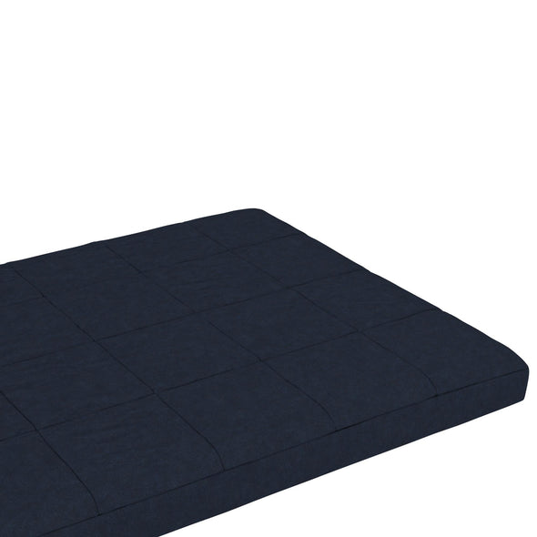 6" Full Square Quilted Futon Mattress - Blue - Full