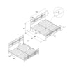 Burbank Metal Bed Frame - Black - King