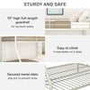 Dusty Metal Bunk Bed - White - Twin-Over-Full