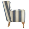 Reva Accent Chair - Blue Stripe