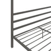 Modern Metal Canopy Bed Frame - Gray - King