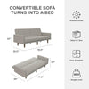 Paxson Futon Sofa Bed - Light Gray