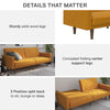 Paxson Futon Sofa Bed - Mustard