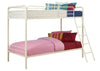Dusty Metal Bunk Bed - White - Twin-Over-Twin