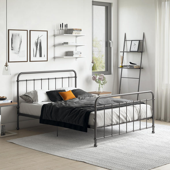 Brooklyn Iron Bed Frame - Black - Full