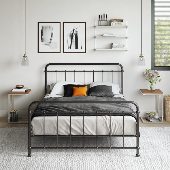 Brooklyn Iron Bed Frame - Black - Full