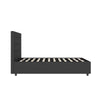 Cambridge Upholstered Bed with Gas Lift Up Storage - Black - Twin