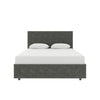 Cambridge Upholstered Bed with Gas Lift Up Storage - Gray - Queen