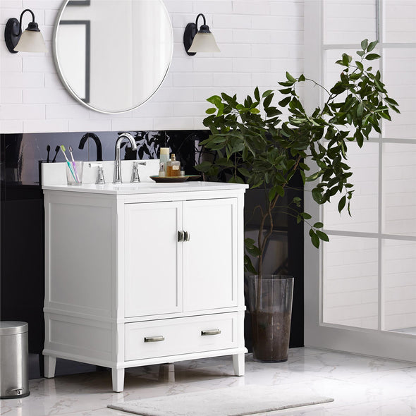 Otum 30” Bathroom Vanity - White - 30"