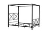 Rosedale Metal Canopy Bed Frame - White - Queen
