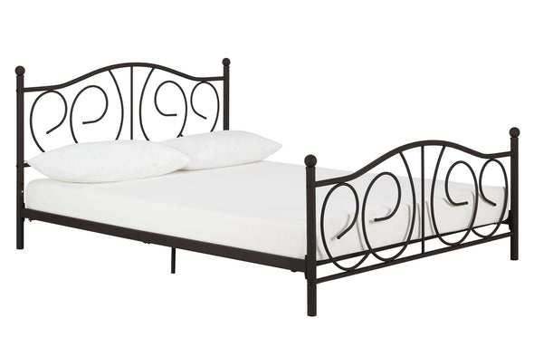 DHP Victoria Metal Platform Bed, Queen, Bronze - Bronze - Queen