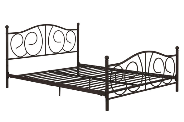 Victoria Metal Bed Frame  - Bronze - Queen