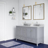 Otum 60” Double Bathroom Vanity - Gray - 60"