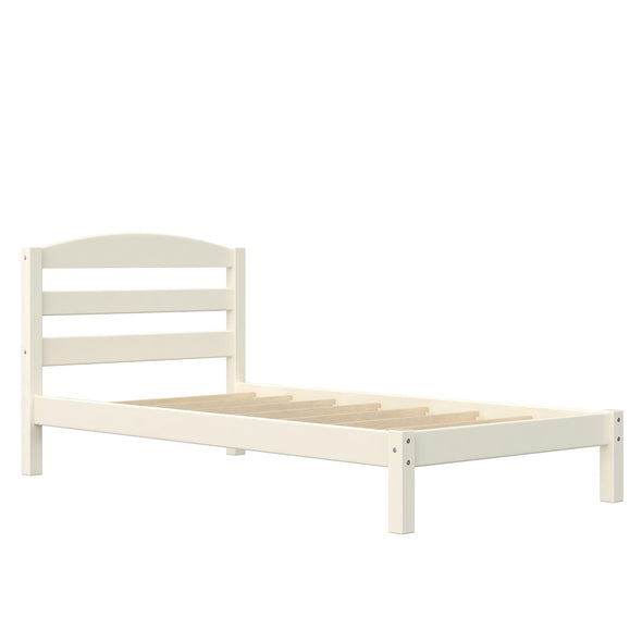 Braylon Wood Bed - White