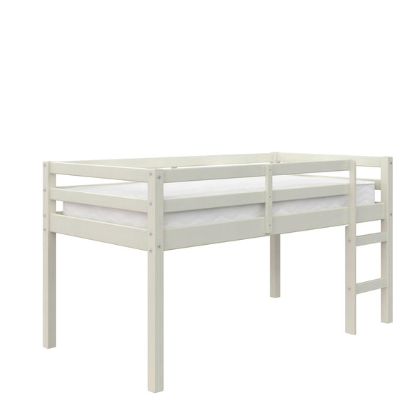 Milton Junior Wooden Loft Bed - White