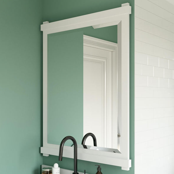 Sunnybrooke 30 Inch Bathroom Mirror - White - 30"