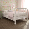 DHP Jenny Lind Metal Bed, White, Twin - White - Twin