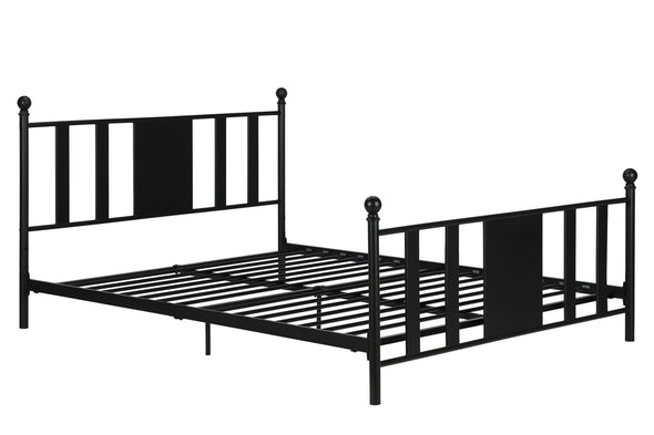 DHP Langham Metal Bed, Queen, Black - Black - Queen