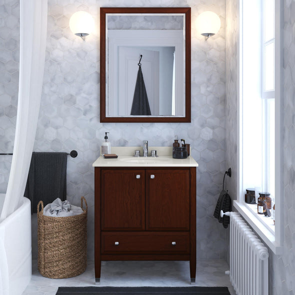Metcalfe 30 Inch Bathroom Vanity - Florence Walnut - 30"