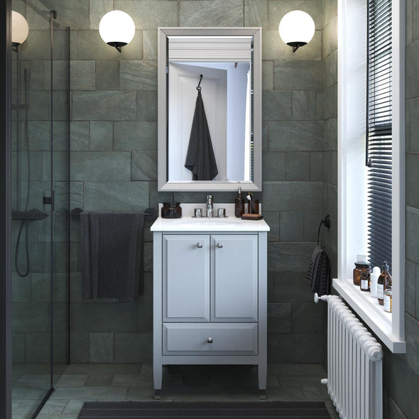 Metcalfe 24 Inch Bathroom Vanity - Gray - 24"