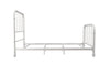 DHP Jenny Lind Metal Bed, White, Twin - White - Twin