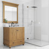 Monteray Beach 30 Inch Bathroom Mirror - Natural Rustic - 30"
