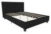 Rose Platform Bed Frame with Storage Drawers - Black - Full