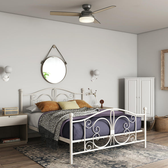 Bombay Metal Platford Bed Frame - White - Queen