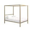 Modern Metal Canopy Bed Frame - Gold - Full