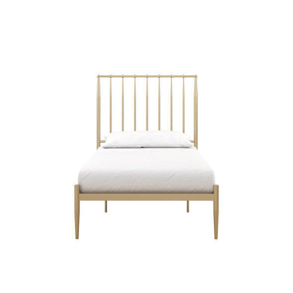 Giulia Modern Metal Platform Bed Frame - Gold - Twin