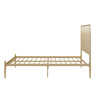 Giulia Modern Metal Platform Bed Frame - Gold - Full