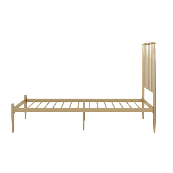 Giulia Modern Metal Platform Bed Frame - Gold - Twin