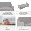Jasper Futon Sofa Bed - Light Gray