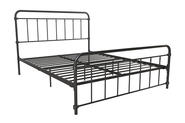Wallace Metal Bed Frame - Black - Queen