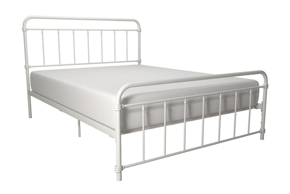 Wallace Metal Bed Frame - White - Full