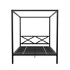 Remna Metal Canopy Platform Bed Frame - Black - Queen