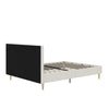 Andrea Tufted Upholstered Platform Bed - Gray - Queen