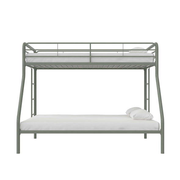 Dusty Metal Bunk Bed - Sage Green - Twin-Over-Full