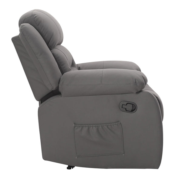 Miller Recliner with Cupholder - Gray