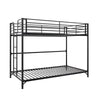 BrEZ Build Daven Easy Assembly Bunk Bed - Black - Twin-Over-Twin
