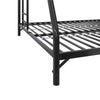 BrEZ Build Daven Easy Assembly Bunk Bed - Black - Twin-Over-Full